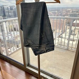 Silver boyfriend jeans size 18, distressed look, light wash